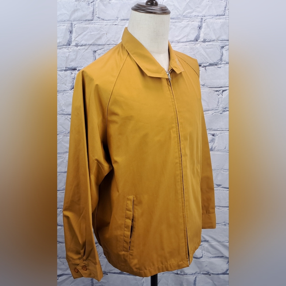 Eaton Casual Vintage  60s 70s Men's Jacket Coat Mustard Coach Bomber 44 XL - Picture 14 of 14